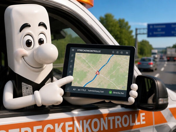 Streckenkontrolle Straßenbetrieb